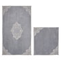 Mijölnir Juego de alfombras de baño Gris (2 piezas)